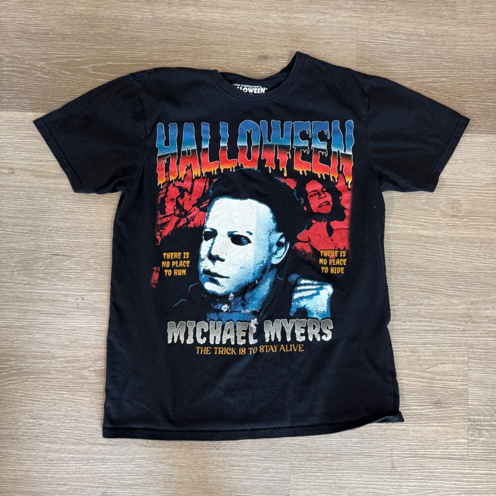 Halloween Michael Myers T-Shirt Unisex Small Black Horror Movie Graphic Tee